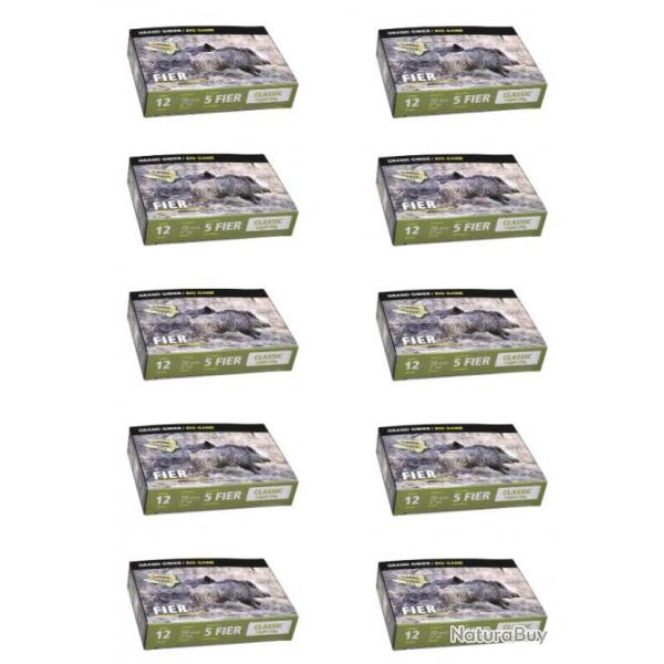 10 X BOITES DE 5 FIER CALIBRE 12/70 CLASSIC LIGHT 24G