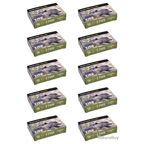 LOT DE 10 BOITES DE 5 FIER CALIBRE 16/67 CLASSIC 23G