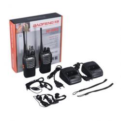 Baofeng bf-888s Walkie Talkie 16CH Signal Band UHF 400-470 MHz Rechargeable Two Way Radio NEUF