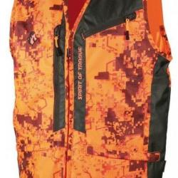 Gilet anti ronce camouflage orange Spirit of Traque SOMLYS