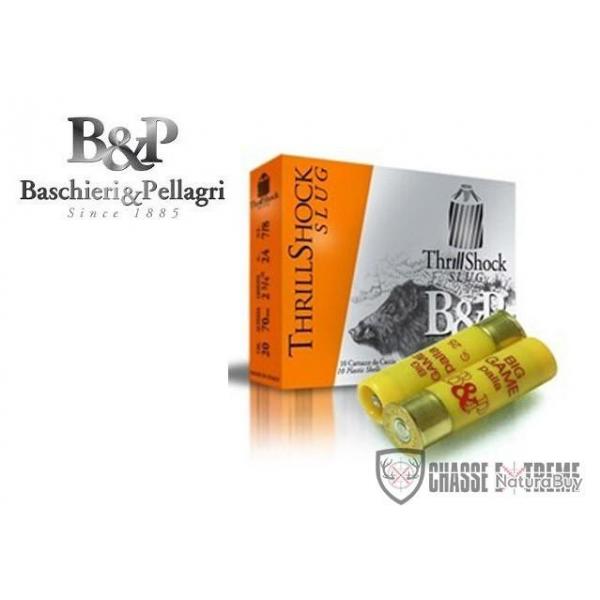 Boite de 10 Balles B&P Big Game Thrill Shock Slug 24Gr Cal 20/70