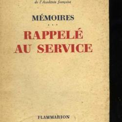 Rappelé au service (2me guerre mondiale) WEYGAND de l'Académie française