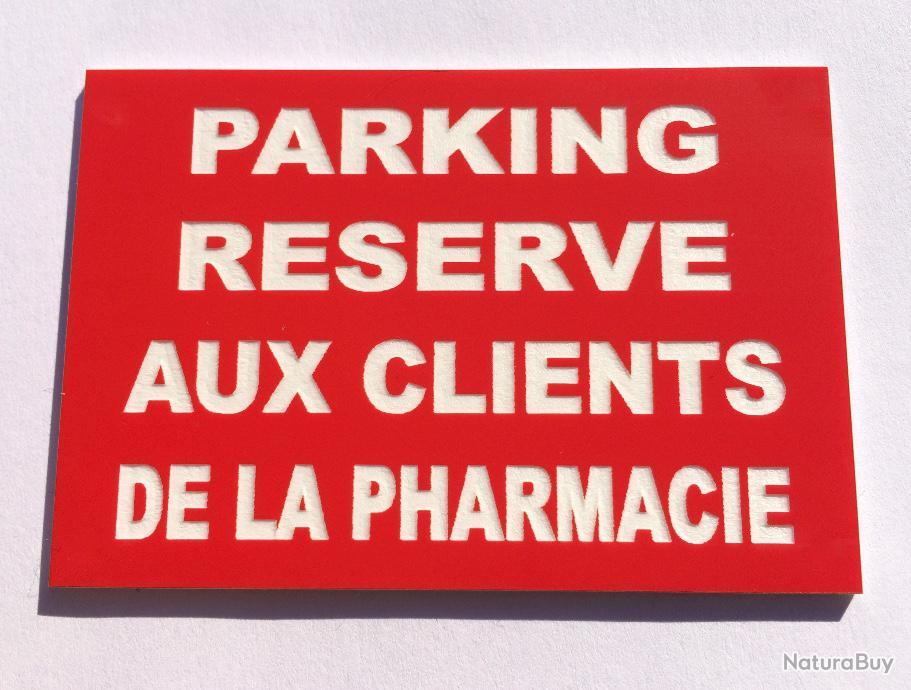 Panneau Parking Réservé Aux Clients Adhésif - Signalétique Pour Profes –