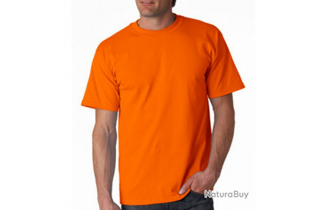 t shirt homme orange