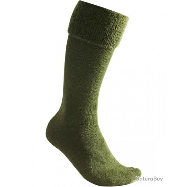 Chaussettes hautes Woolpower 600 (Couleur: Pine green, Taille: 36-39)