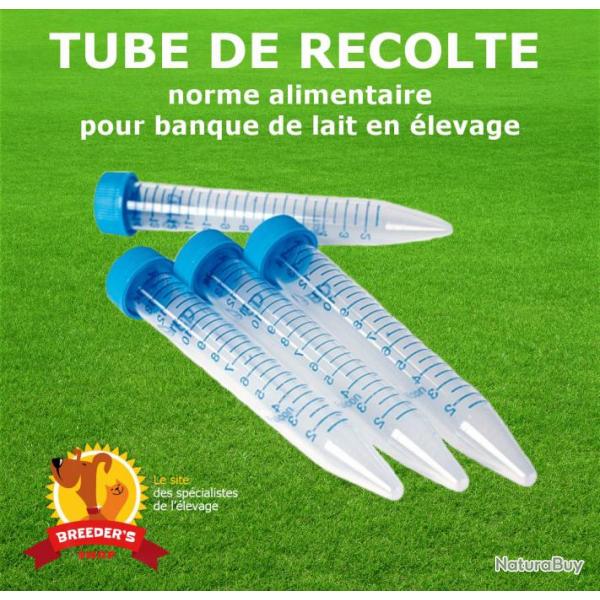 Tube strile 15ml - Conglation lait collect