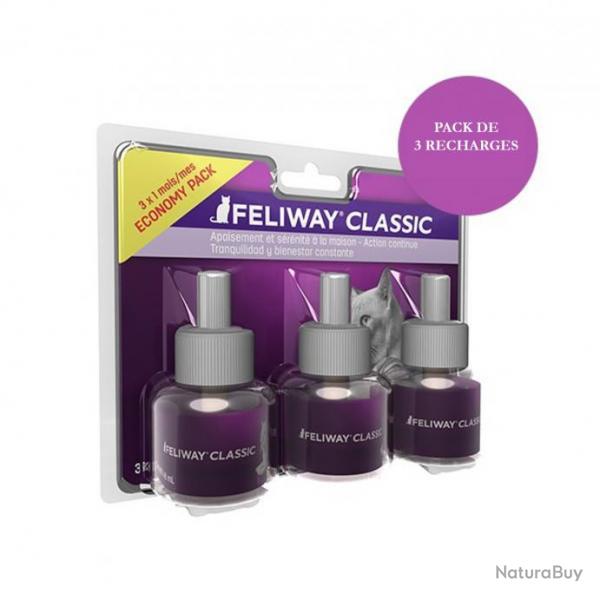 Feliway Classic pack de 3 recharges 48ml