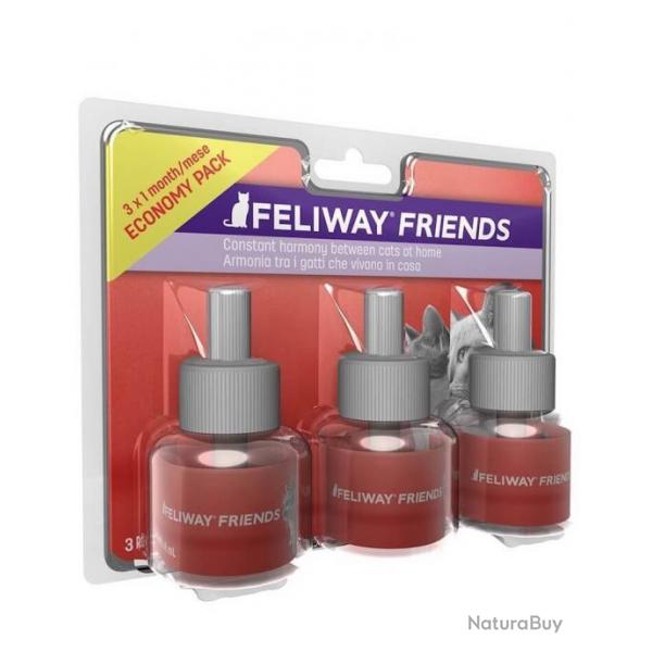 feliway friends pack de 3 recharges 48ml