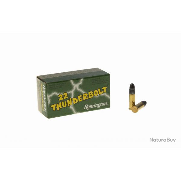 Boite de 50 Balles Remington Calibre 22LR Thunderbolt - Promo Saison