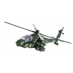 HELICOPTERE MILITAIRE WOODLAND A FRICTION AH-65D SUPER WEAPONS APACHE