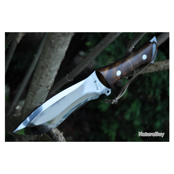 Couteau de chasse avec gaine en cuir (2)