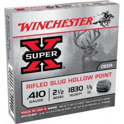 Munitions WINCHESTER SUPER X slug Cal.410 63.6g par 15