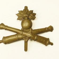 Insigne pour casque Adrian Artillerie 1914 vert