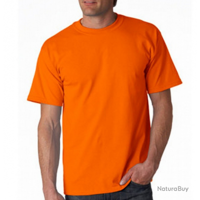t shirt homme orange