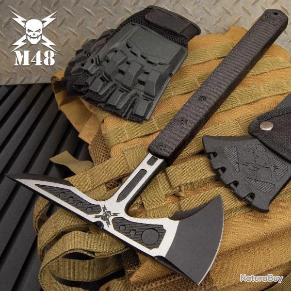 Hache United Cutlery M48 Liberator Infantry Tactical Tomahawk Acier 2Cr13 Manche FRN Etui UC3331