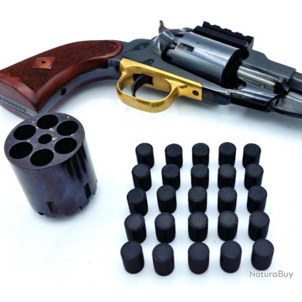 12 Ogives Wadcutter Flex tir rduit calibre 36 poudre noire