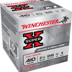 25 Cartouches WINCHESTER Super-X 14g cal 410/63 Disponible en  PB 4, 6 et 7.5