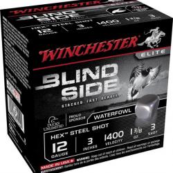 25 Cartouches WINCHESTER Steel Blind Side 39g cal 12/76 Pb 3