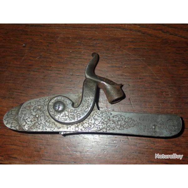 Platine de fusil  poudre noire - marque Gauvain - pour fusil  poudre gauvain