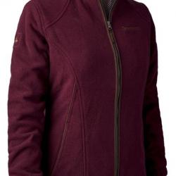 Veste polaire femme bordeaux Lady Josephine DEERHUNTER