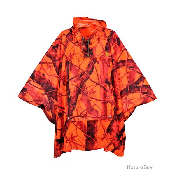 Poncho chasse orange camo (Couleur: Signalcamo, Taille: 4XL)