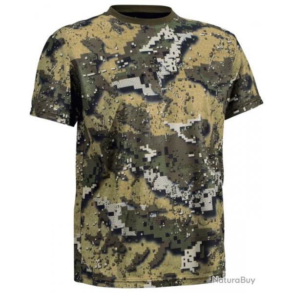 T Shirt Desolve Veil Couleur Motif camouflage