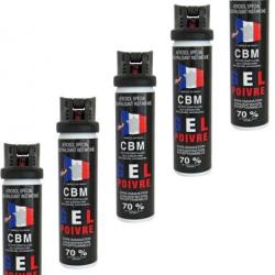 Lot de 5 Bombes Lacrymogènes de Défense GEL Poivre 75ML