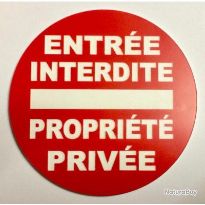 Cartello 'Proprietà Privata' - Ingresso Vietato, Adesivo In Vinile 130 Mm | Aua Segnaletica