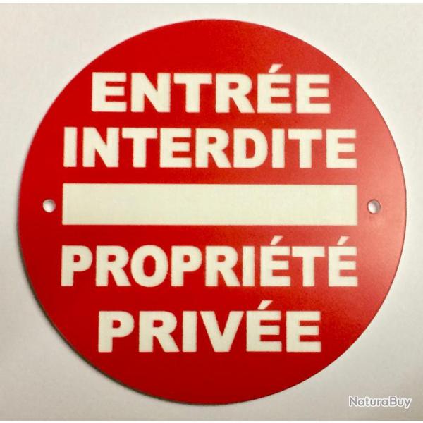 panneau ENTRE INTERDITE PROPRIT PRIVE  200 mm