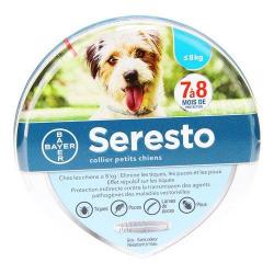 Collier anti-parasites petits chiens SERESTO