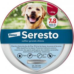 Collier anti-parasites grands chiens SERESTO