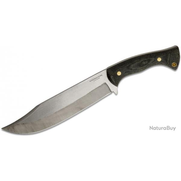 Couteau Bowie Condor Plan A Acier Carbone 1075 Manche Micarta Etui kydex El Salvador CTK2823898HC