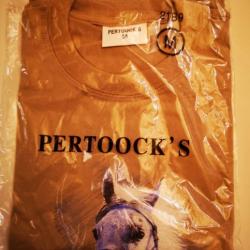 T-Shirt beige Pertoock's motif cheval DESTOCKAGE!!!