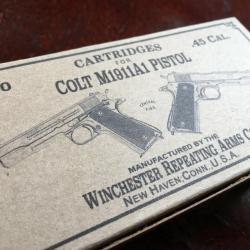 Boite vide COLT M1911A1 pistolet pour 50 munitions 45 ACP Winchester