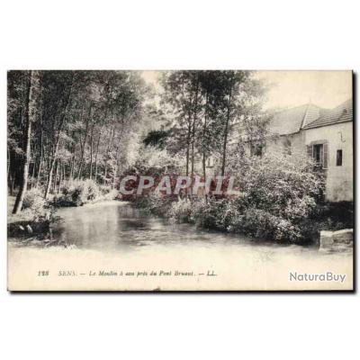 Carte Postale Ancienne Moulin Sens Le Moulin A Eau Pres Du