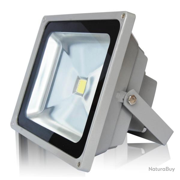 Projecteur Gris Led 10W 3000K blanc froid Pro IP66