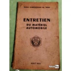 Manuel militaire entretien du matériel automobile