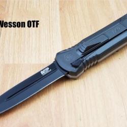 Couteau Automatique OTF Smith&Wesson M&P Lame Acier AUS-8 Manche Black Aluminium SW1092048