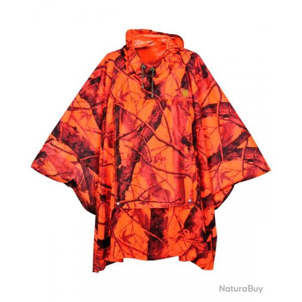 Poncho chasse orange camo (Couleur: Signalcamo, Taille: L)