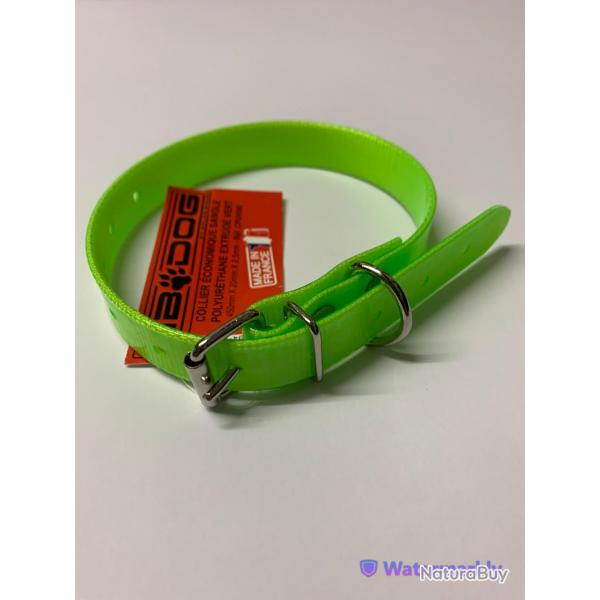 Collier HELEN BAUD DOG ECO POLYURETHANE 450mmx20mm Vert Non