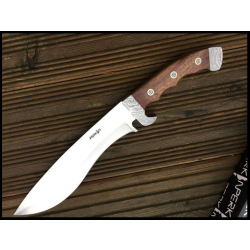 Couteau de chasse fait main avec acier à outils D2 (3)
