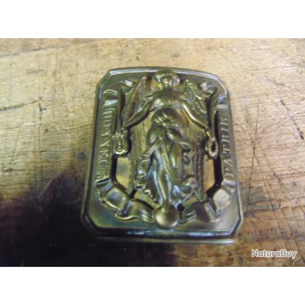 boucle laiton officier mod 1845 en creux  III rpublique  bronze 3 franais  cuivre laiton