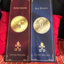 triptyque médailles du vatican ave Maria 2017