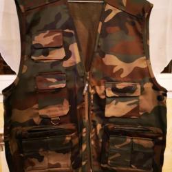 Gilet multi-poches camouflage DESTOCKAGE!!!