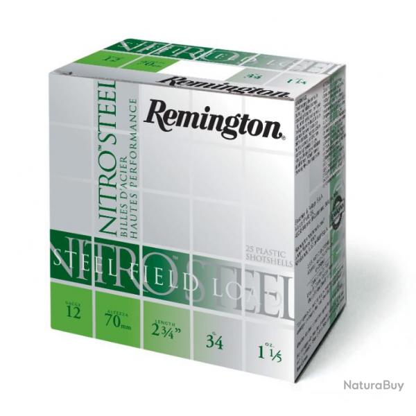 (carton de 250 cartouches) REMINGTON NITRO STEEL SHOT C/12/70/16/34GR 3