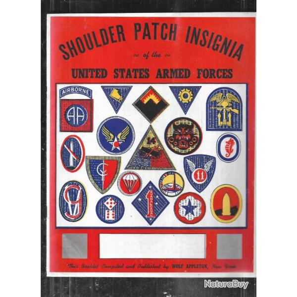 plaquette non date shoulder patch insigna of the united states armed forces