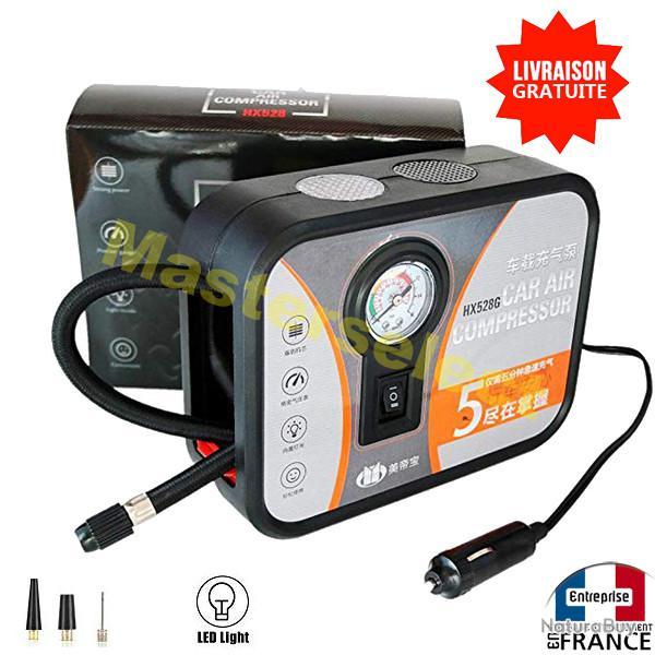 Compresseur  air gonfleur pour pneu de voiture avec allume cigare 12v 30L/mn