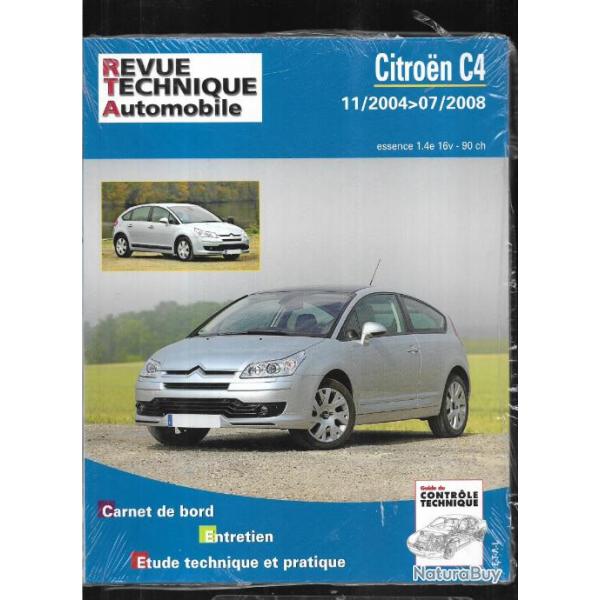 citroen c4 11-2004  07-2008 essence 1.4e 16v 90 ch , revue technique automobile etai