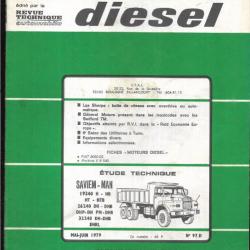 saviem-man , camion mai juin 1979 , revue technique diesel etai