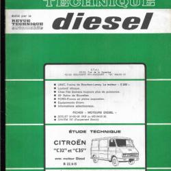 citroen c32 et c35 moteur diesel   revue technique diesel etai janvier février 1977